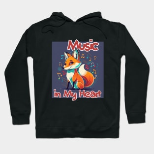 Smiling Musical Fox Hoodie